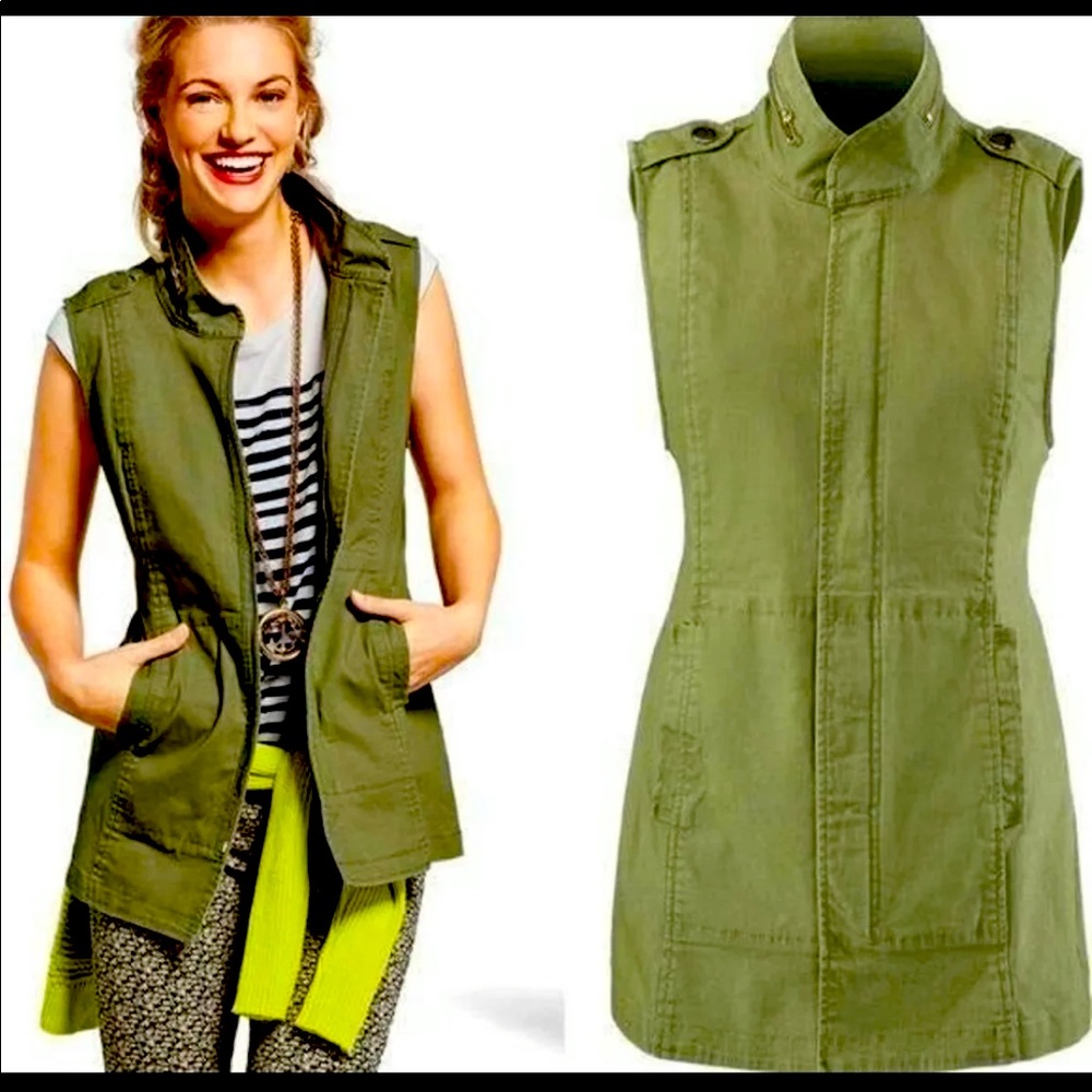 CaBi Explorer Green Military Vest Xs small New 5101